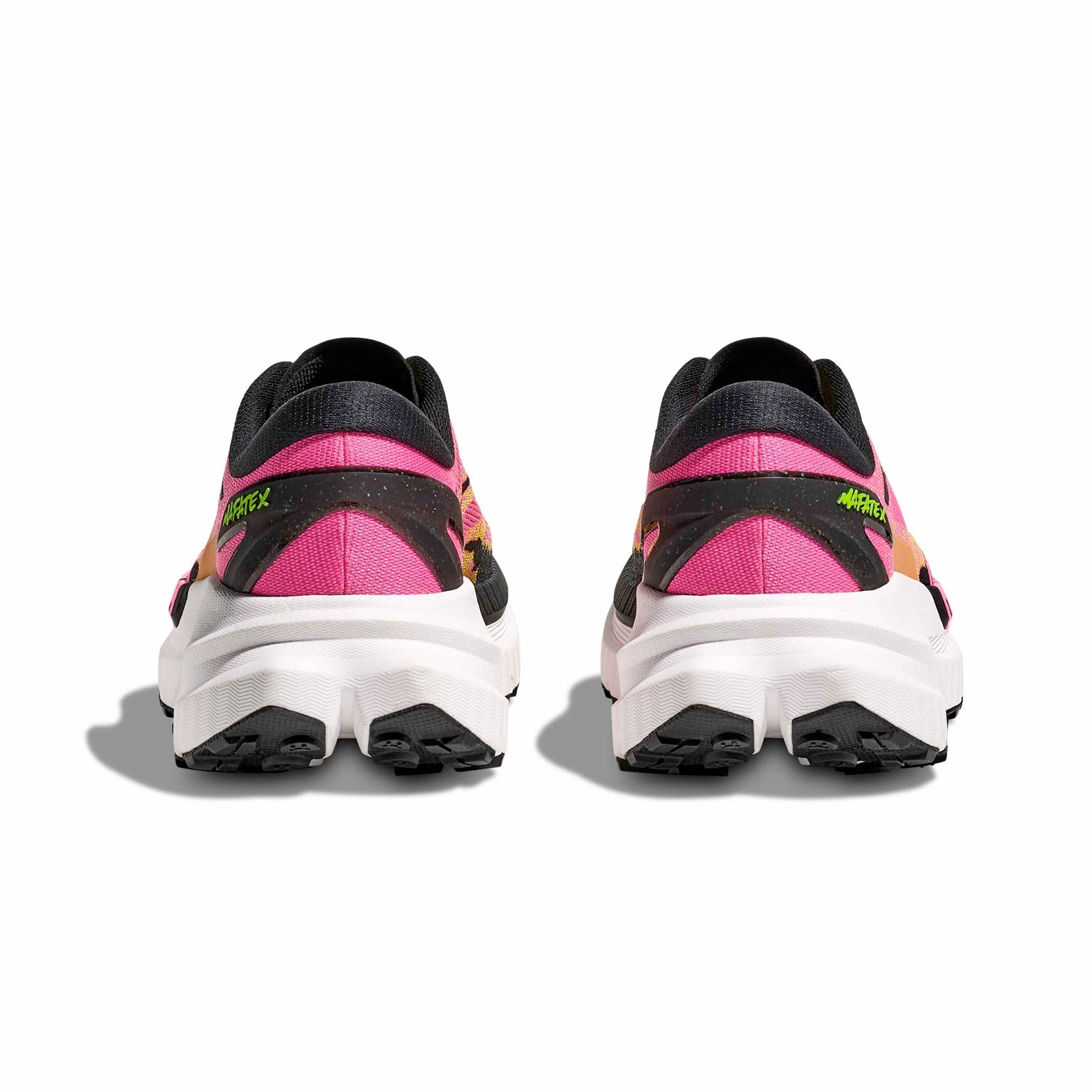 Men's Mafate X Trail Running Shoes Neon Hoka Citrus / Neon Rose Plantar Fasciitis