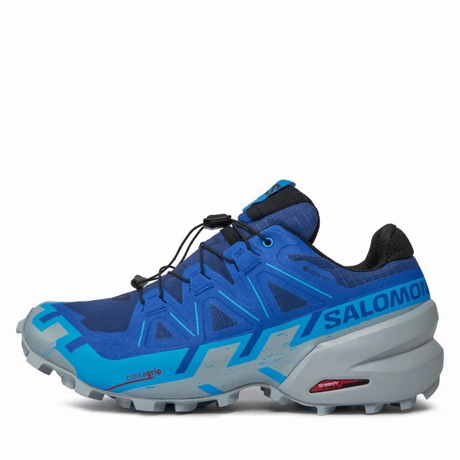 Lightest Trail Running Shoes Men's Salomon Speedcross 6 GTX Blue Print / Ibiza Blue / Quarry