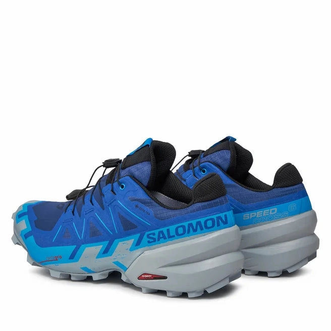 Men's Salomon Speedcross 6 GTX Blue Print / Ibiza Blue / Quarry Running On Clouds Shoes