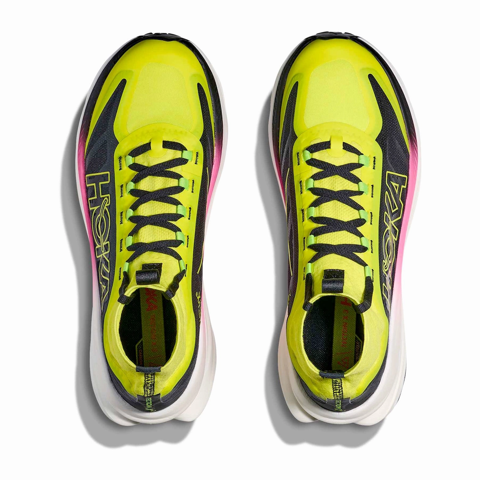 Shoes Cyprus Men's Tecton X 3 Trail Running Shoes Neon Hoka Citrus / Black