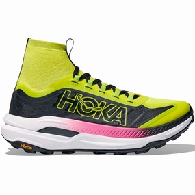 Men's Tecton X 3 Trail Running Shoes Neon Hoka Citrus / Black Shoes For Girls