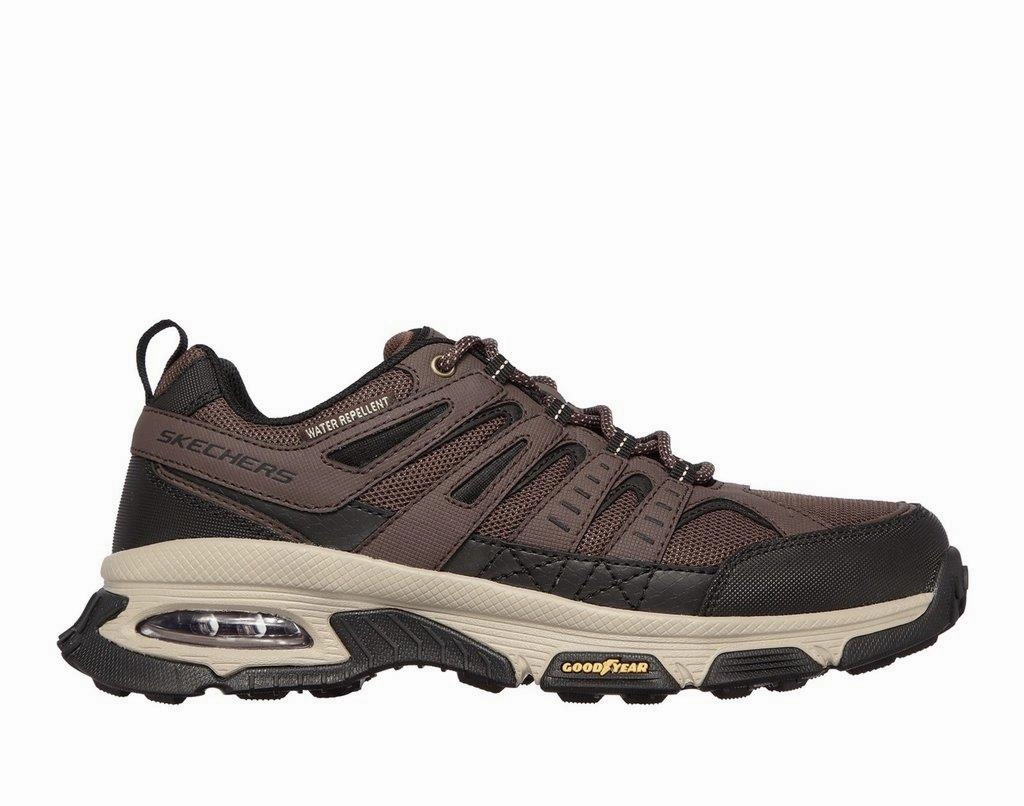 Men's Wide Fit Skechers 237214 Air Envoy Water Repellent Walking Sneakers Hiking Shoes Qatar