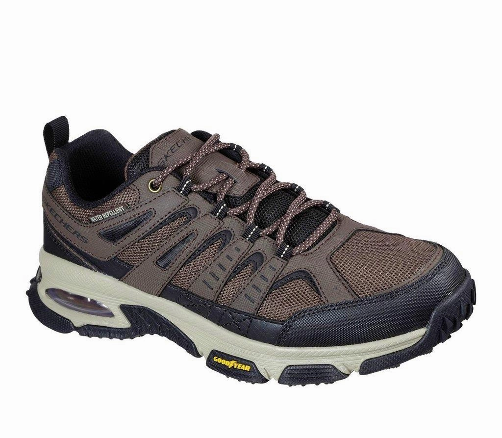 Ankle Support Hiking Shoes Men's Wide Fit Skechers 237214 Air Envoy Water Repellent Walking Sneakers