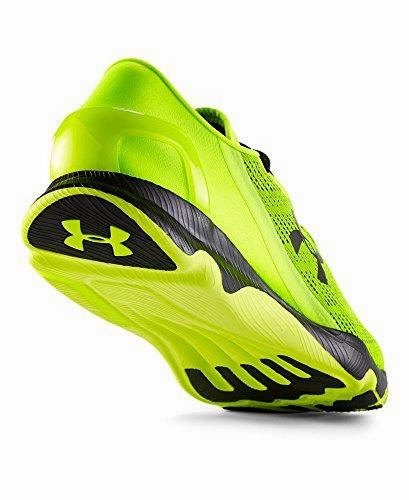 Men Ua Speedform Apollo Vent Running Shoes 8.5 HighVis Yellow Wide Fit Training Shoes