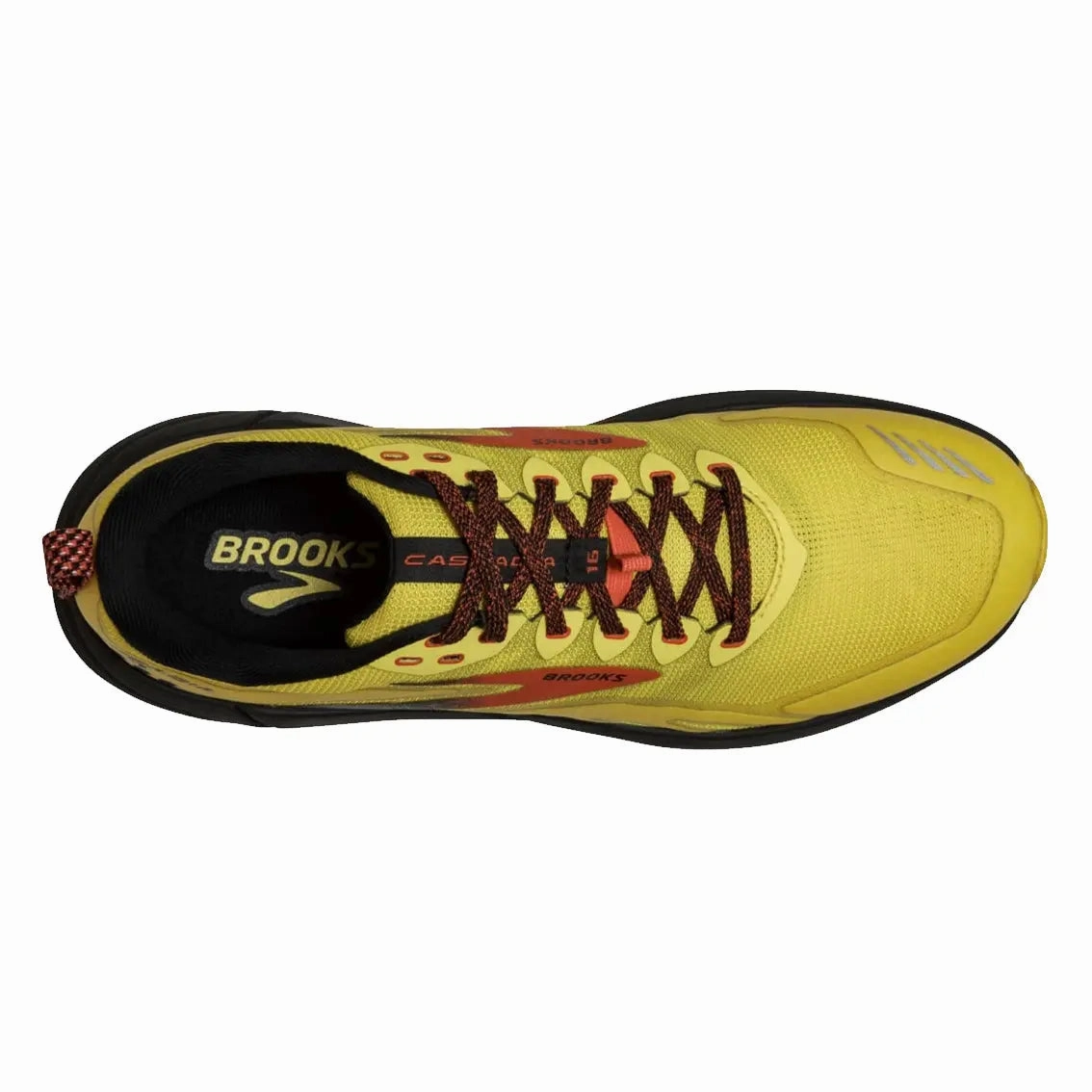 Affordable Trail Running Shoes Mens Brooks Cascadia 16 - Yellow / Black / Grenadine