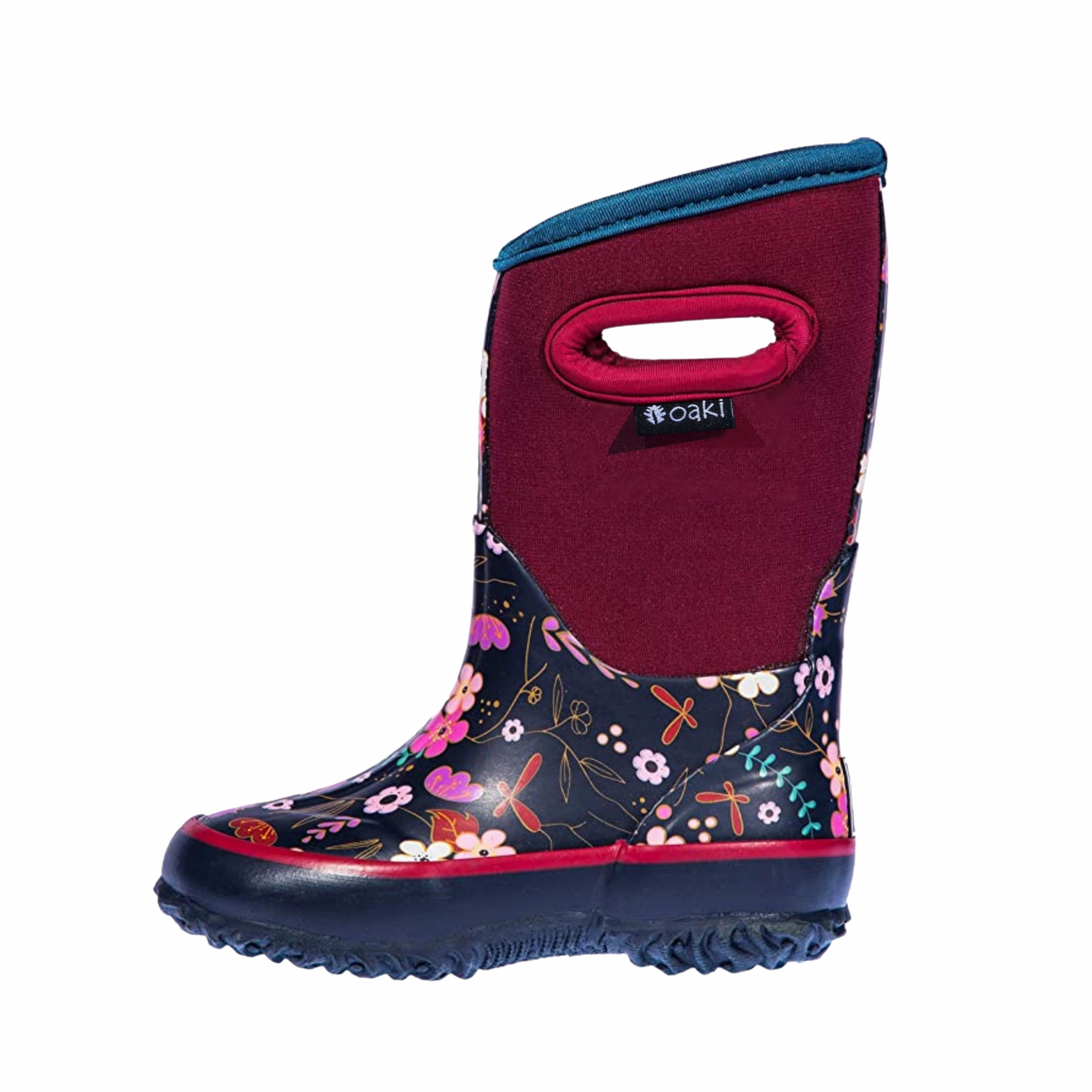 Midnight Floral Neoprene Rain/Snow Boots Camp Snow Boot