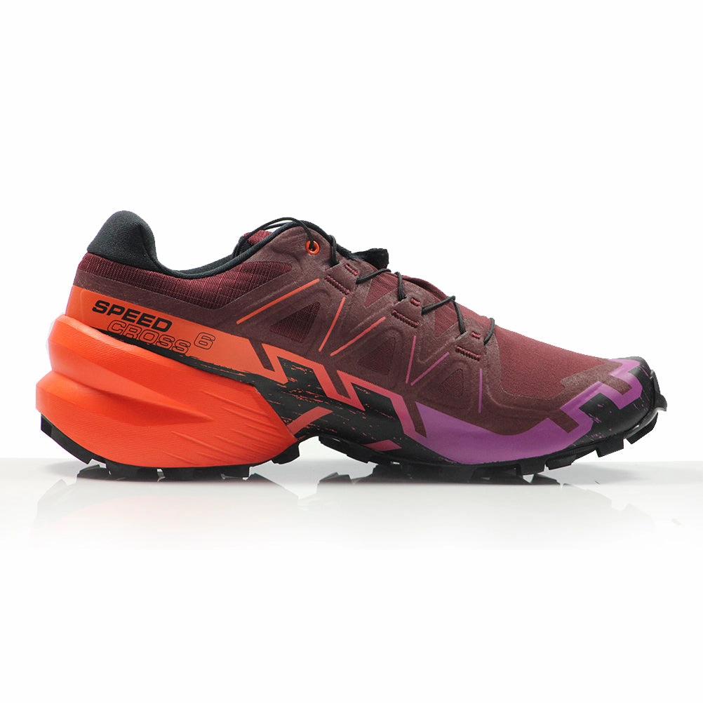 Salomon Speedcross 6 Women's Trail Shoe - Tawny Port/Nocturne/Red Orange Best Shoe To Run A Marathon In