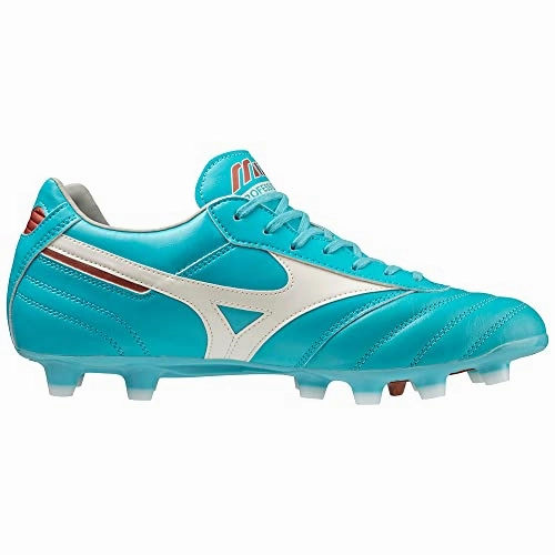 Mizuno Unisex Morelia II PRO Fuballschuh, Blue Curacao/Snow White/Red Brown Satin, 42.5 EU Football Cleat Vs Soccer Cleat