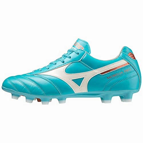 Mizuno Unisex Morelia II PRO Fuballschuh, Blue Curacao/Snow White/Red Brown Satin, 44.5 EU Worst Soccer Cleats Ever