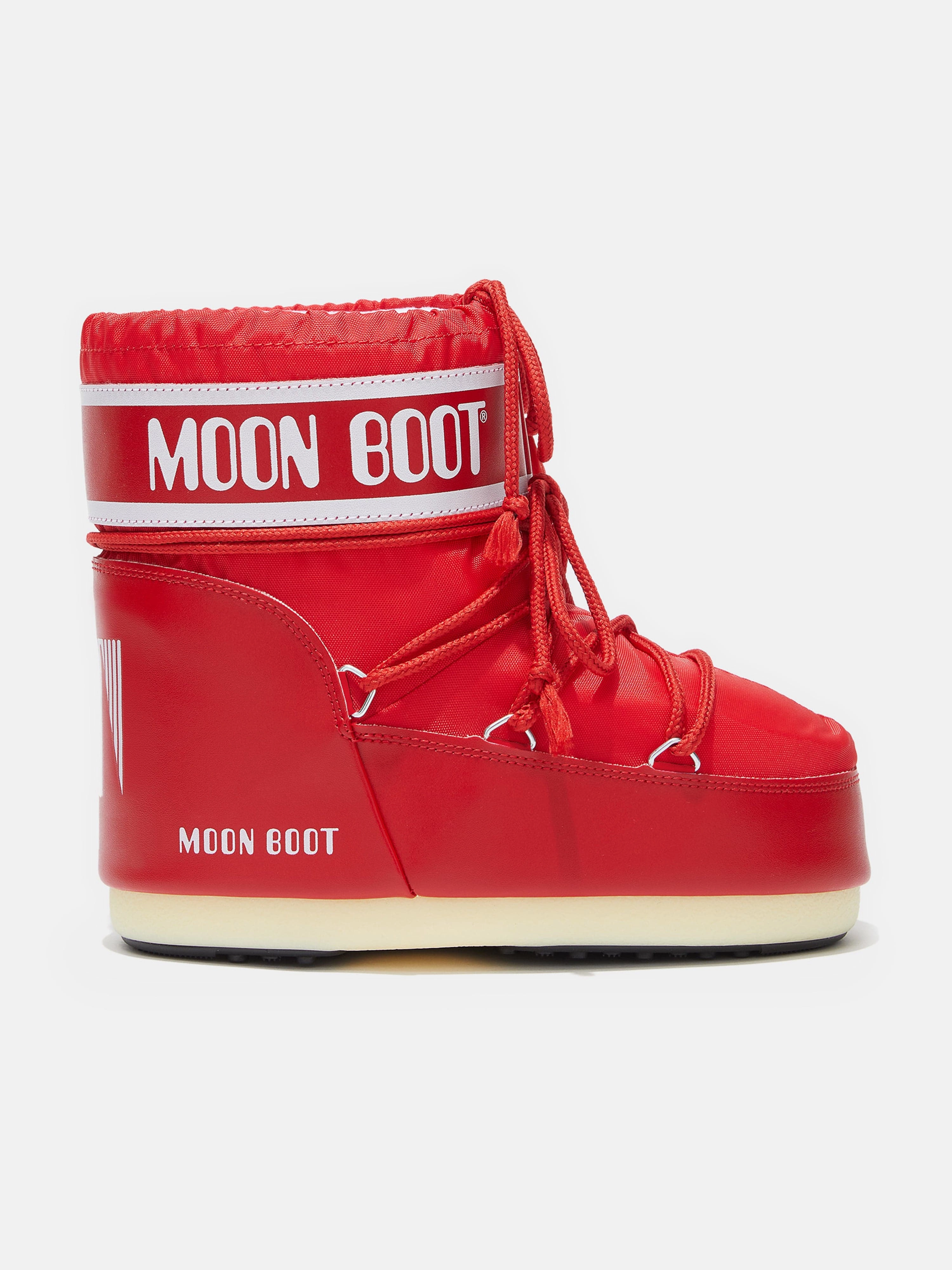 Moon Boot Girls Icon Low Boots in Red Olang Winter Snow Boots