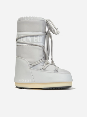 Ugg Emmett Waterproof Snow Boot Moon Boot Kids Icon Nylon Snow Boots in Grey