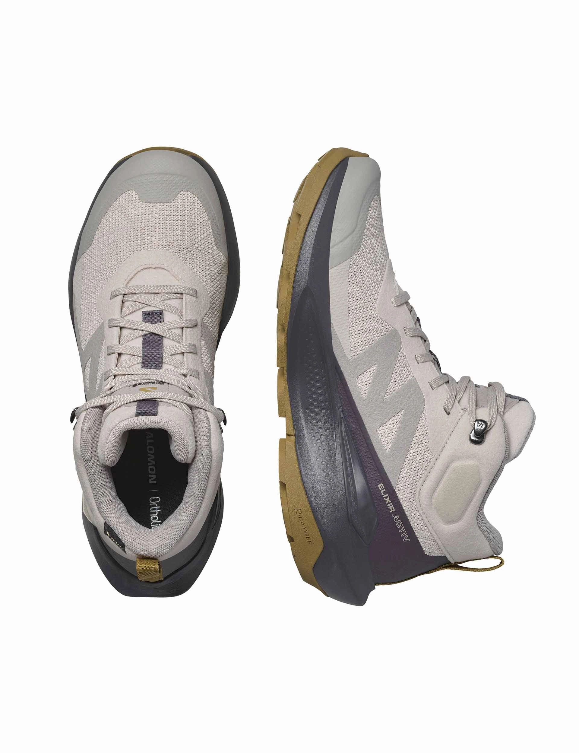 Elixir Activ Mid Gore-Tex - Silver Cloud/Nine Iron/Gothic Olive Hiking Shoes Size