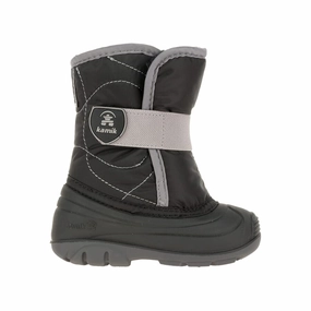 Snowbug 3 Black (Size 5c-10c) Snow Boots Arch Support