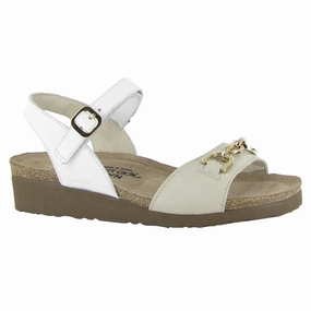 Bridesmaid Sandals Naot Aubrey Soft Ivory/Soft White Leather Sandal (Women's)