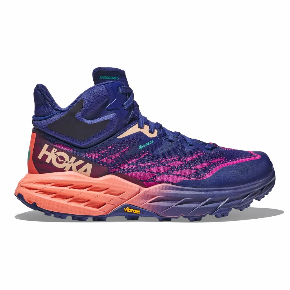 Women's HOKA ONE ONE SpeedGoat 5 Mid GTX Shoes For Training And Running