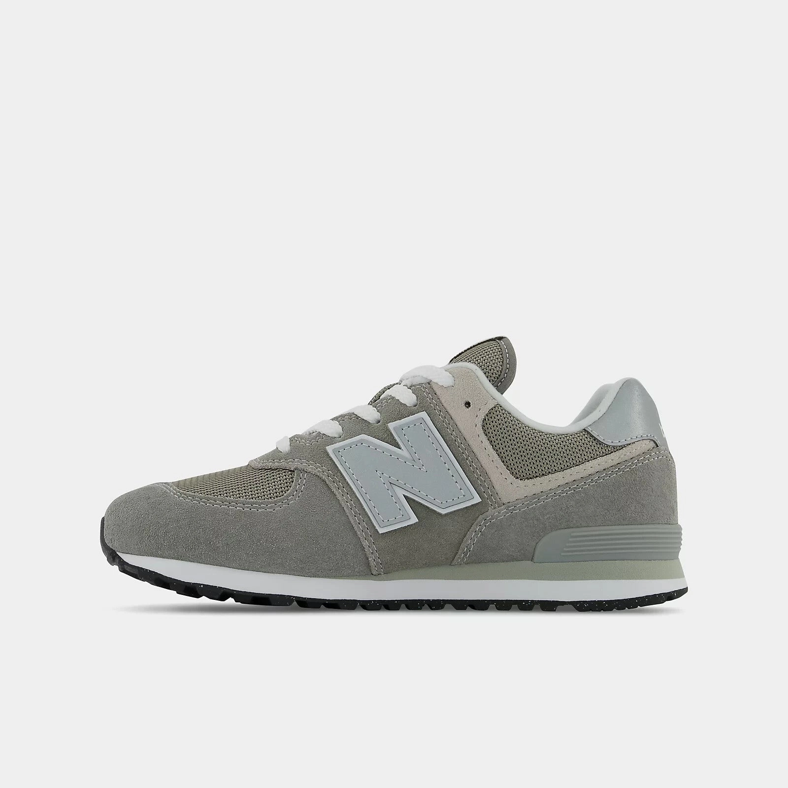 Red And Yellow New Balance New Balance 574 GC574EVG Kids  Gray White Leather Lifestyle Shoes DWA794