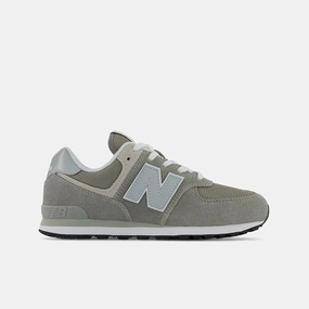 New Balance 574 GC574EVG Kids  Gray White Leather Lifestyle Shoes DWA794 New Balance Neon Pink
