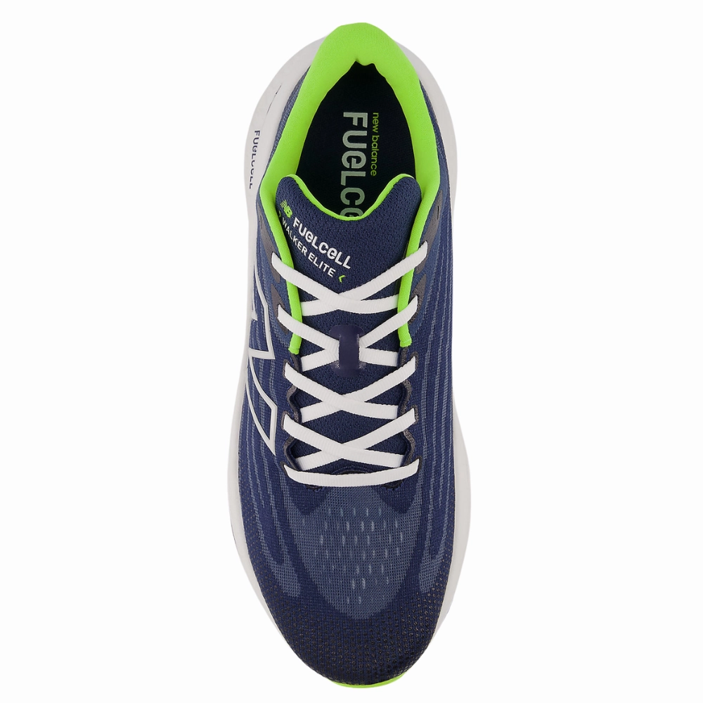 Best Men's Shoes For Walking And Standing All Day New Balance FuelCell Walker Elite Navy/Thirty Watt/White Shoe (Men's)