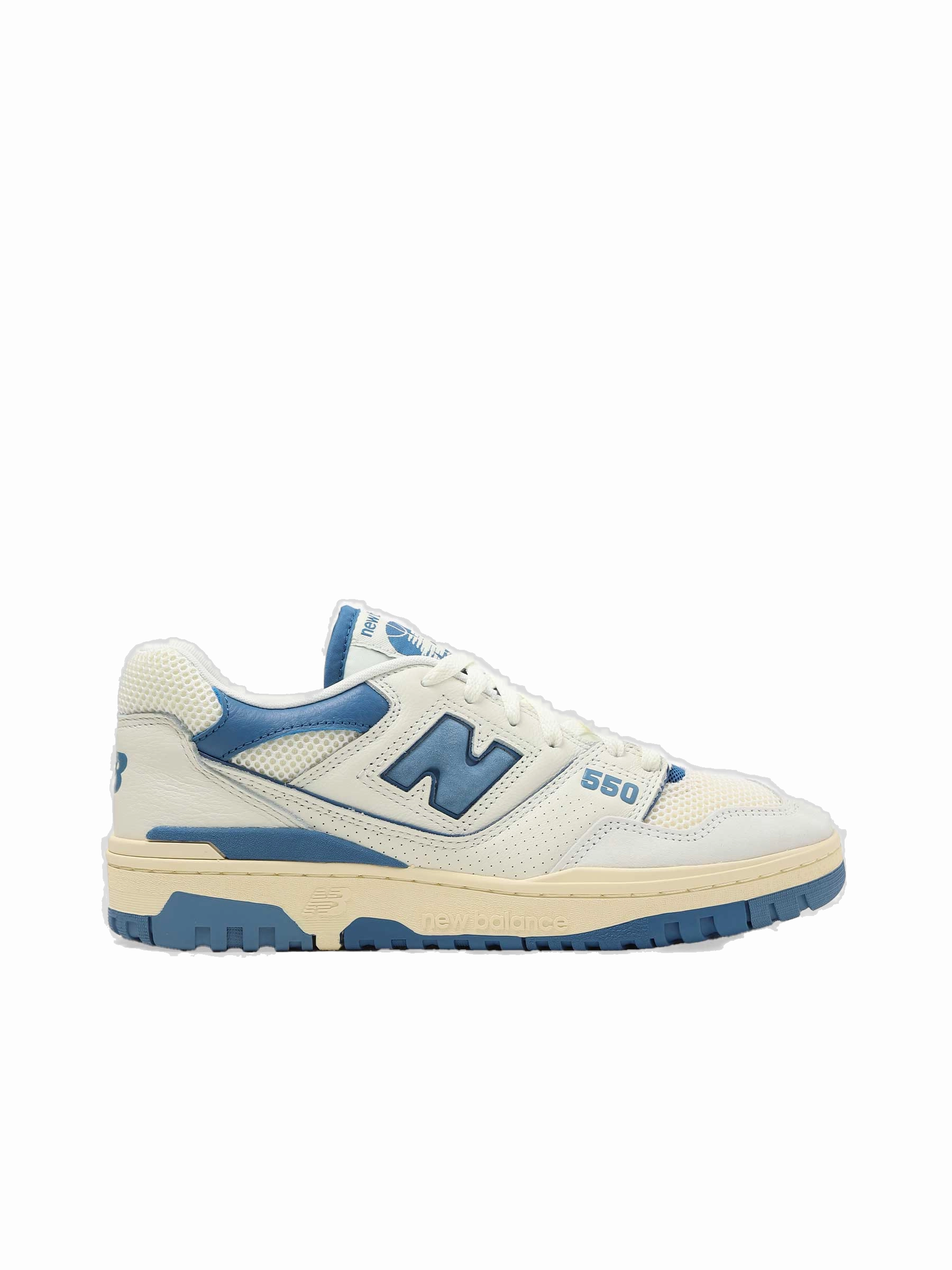 New Balance 550 White/gum New Balance Men's 550 Shoes - Sea Salt / Blue Agate