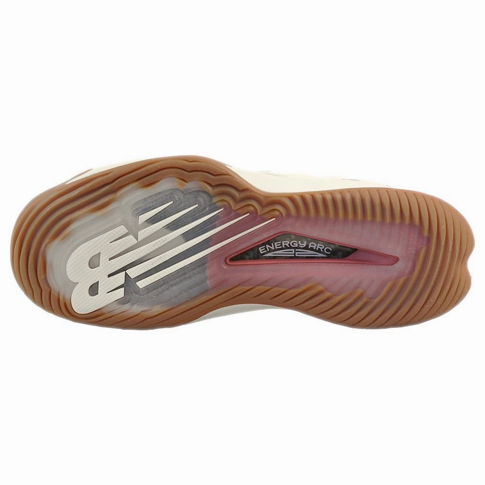 New Balance Women's Coco CG1 - D Width - White/Brown Tennis Shoes For Work