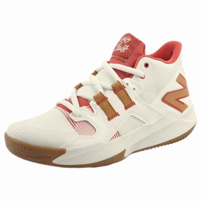 New Balance Women's Coco CG1 - D Width - White/Brown Champion Tennis Shoes