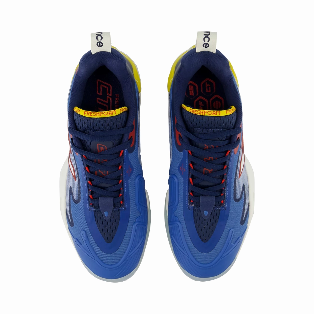 New Balance Women's Fresh Foam X CT-Rally Court Sneaker in Nb Navy with True Red and Ginger Lemon Tennis Shoes Tory Burch