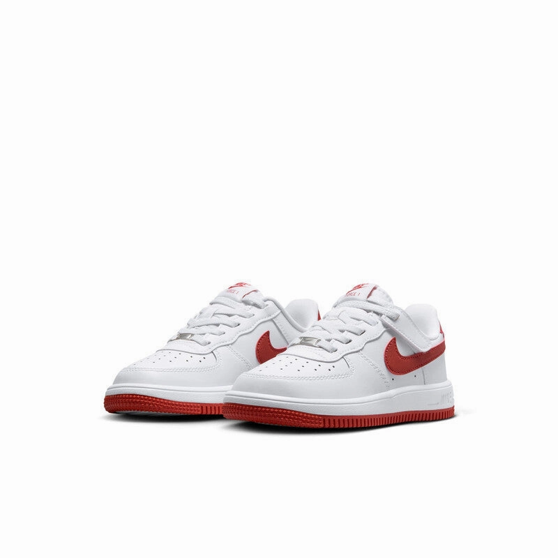 Nike Force 1 Low EasyOn 'White Dragon Red' Little Kids' Shoes Waterproof Mtb Flat Shoes