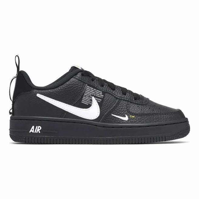 Nike Kid's Air Force 1 LV8 Utility Shoes - Black / White Nike Shoes For Couples