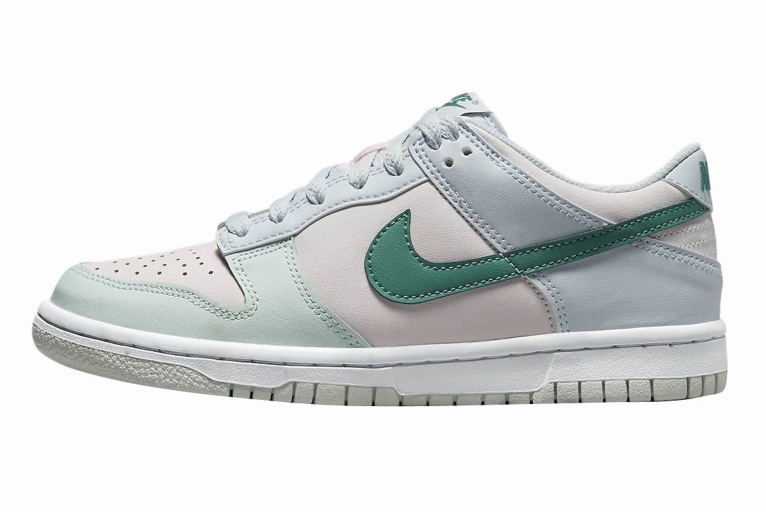 Nike Kid's Dunk Low GS Shoes - Football Grey / Mineral Teal / Pearl Pink Infant Nike Air Max Shoes