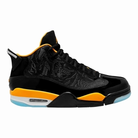 Nike Kid's Jordan Dub Zero Shoes - Black / Taxi Yellow / White / Icy Blue Basketball Shoes Size 3