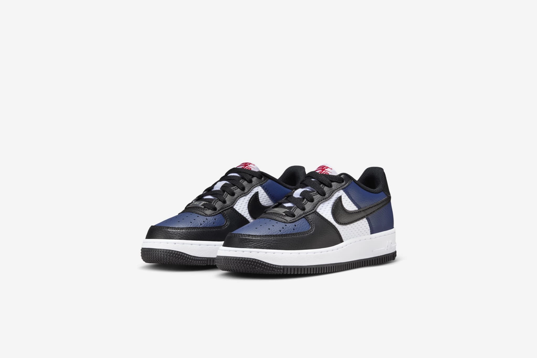 Nike "Air Force 1" GS - Midnight Navy / Black-White 1 Of 1 Basketball Shoes