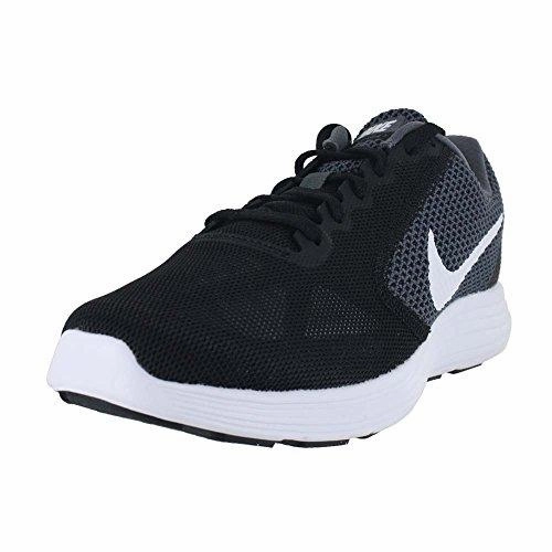 Top Rated Cross Trainer Shoes Nike Revolution 3 Running Shoe Dark Grey/White/Black 8 W Us