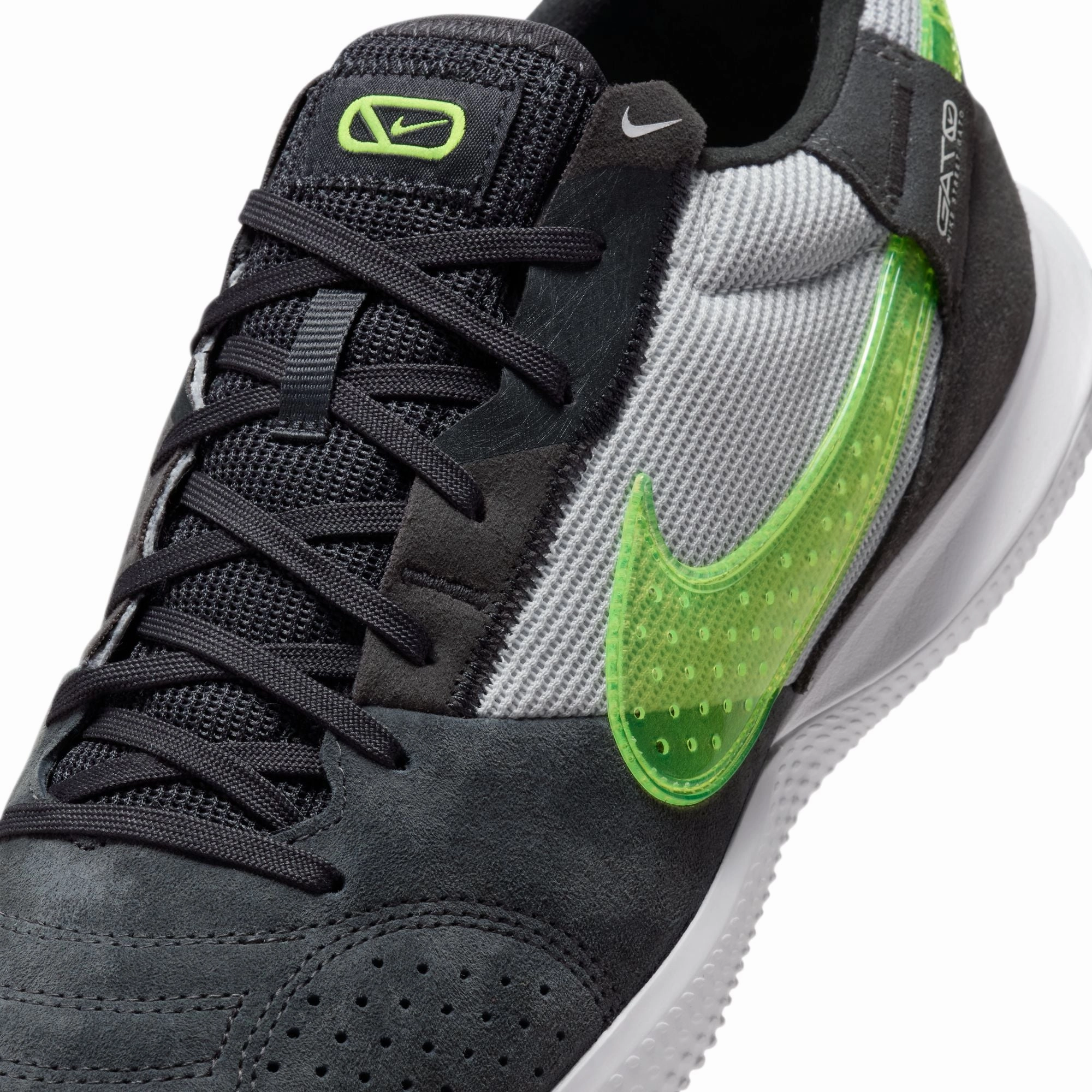 Nike Streetgato Indoor Soccer Shoes - Black/ Volt Sales Nike Shoes