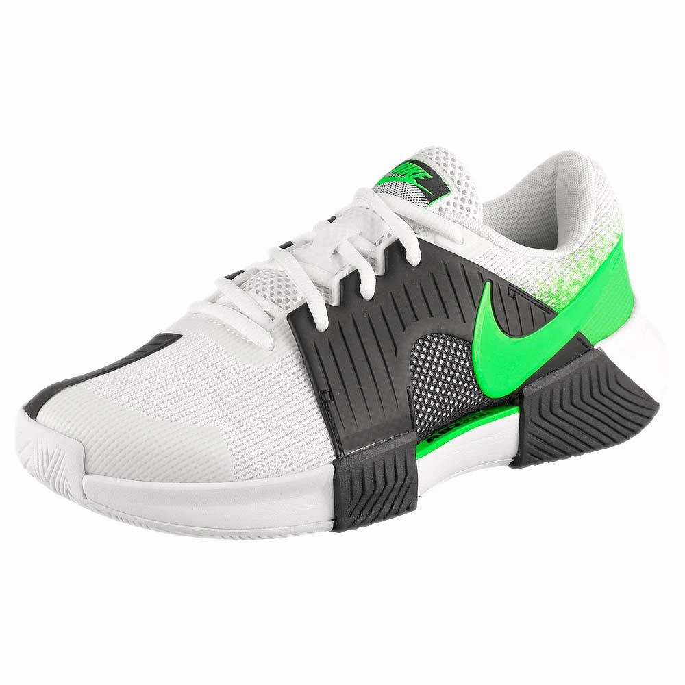 Nike Women's Air Zoom GP Challenge 1 - White/Poison Green Dunlop Tennis Shoes