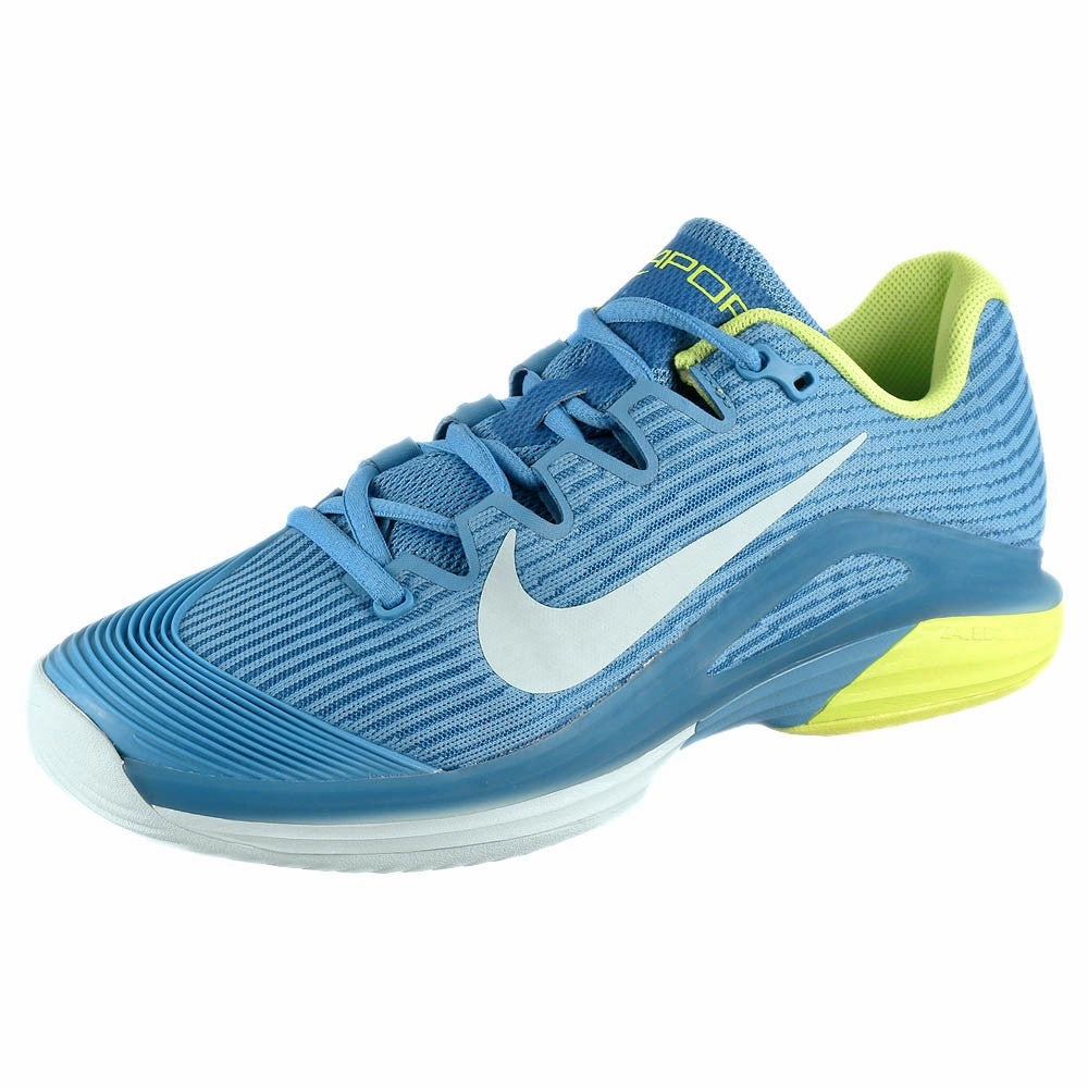 Nike Women's Air Zoom Vapor 12 - Blue Beyond/Glacier Blue Chanel Cc Logo Sneakers Tennis Shoes