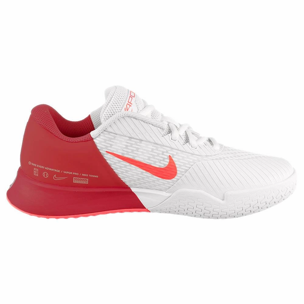 Nike Women's Air Zoom Vapor Pro 2 - White/Hot Punch Best Place To Buy Tennis Shoes