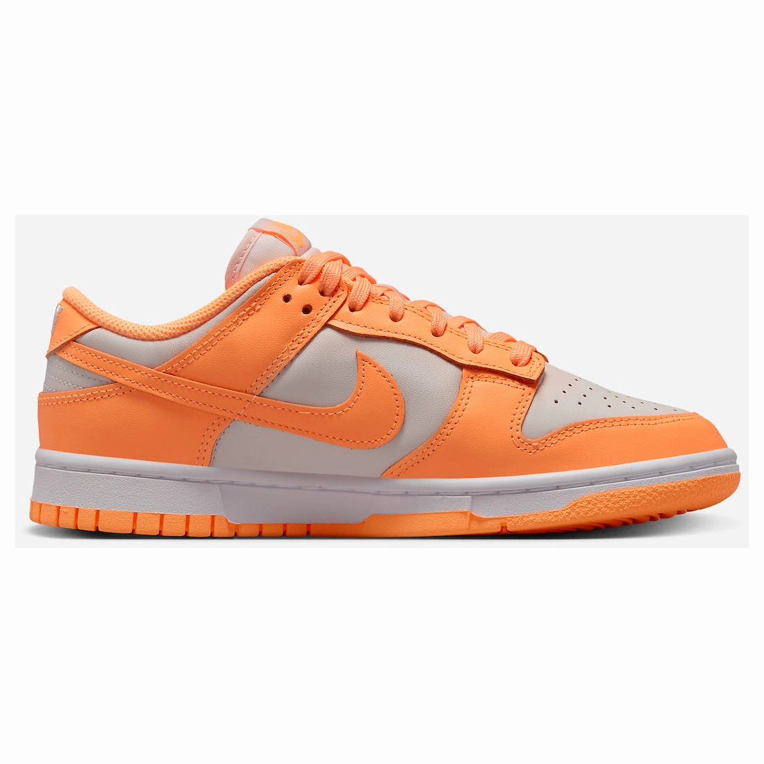 Nike Women's Dunk Low Shoes - Peach Cream / White / Orange Nike Shoes That Glow