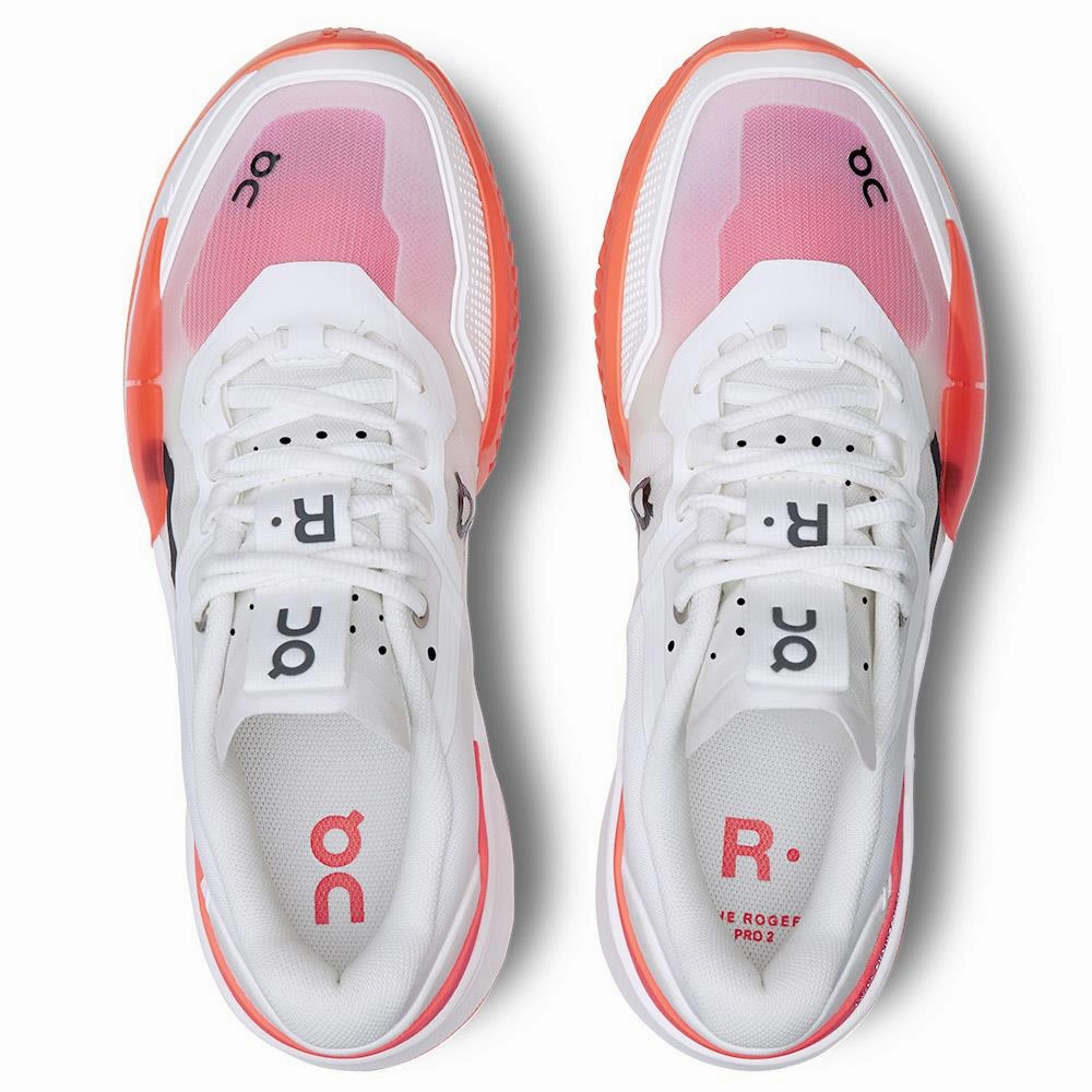 Women Floral Tennis Shoes On Women's THE ROGER Pro 2 - White/Flame