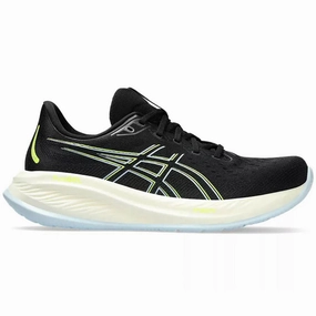 Men's Asics Gel-Cumulus 26, Black/Safety Yellow, 8.5 D Medium Asics Extra Wide Running Shoes
