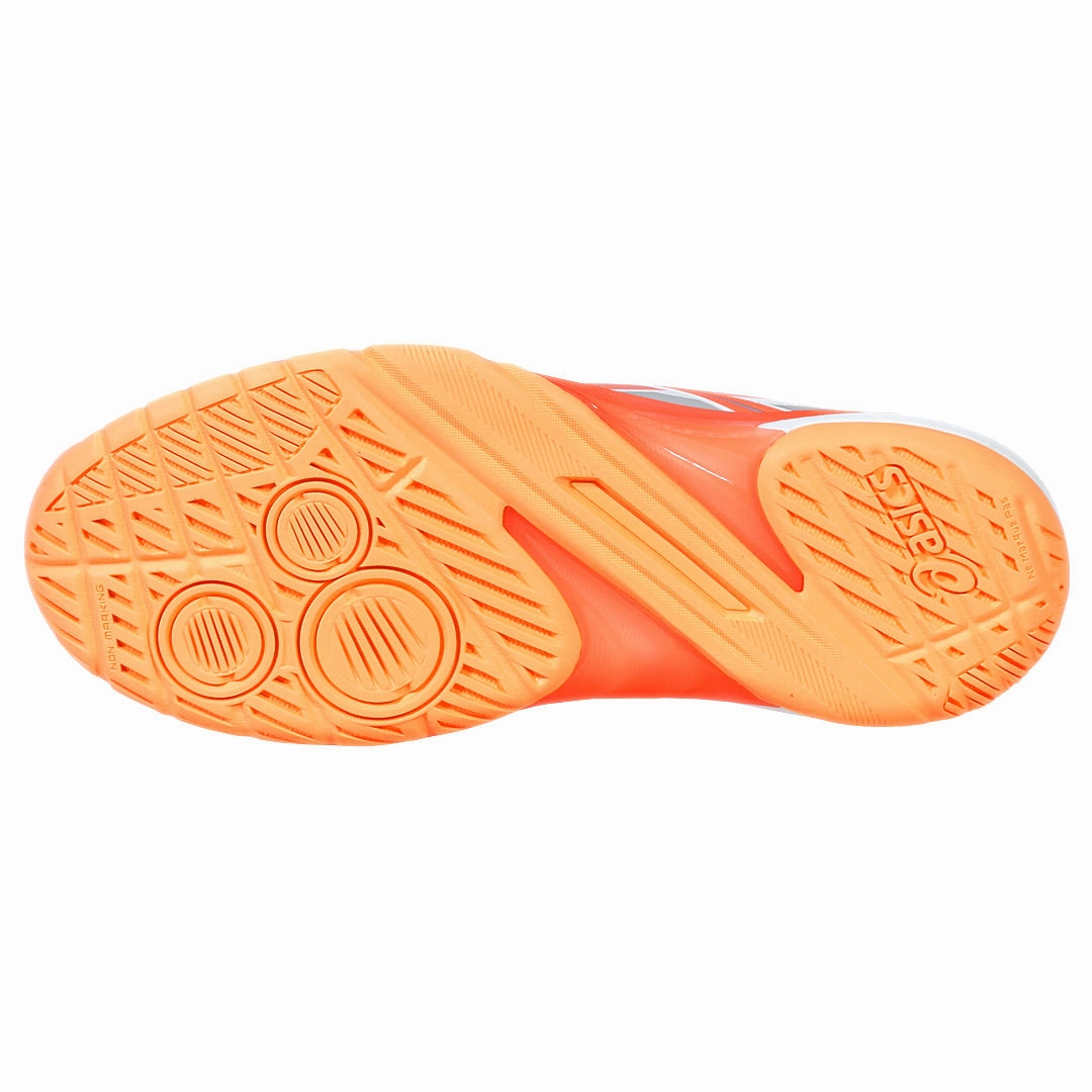 Asics Women's Powerbreak FF - White/Vivid Coral Felet Badminton Shoes