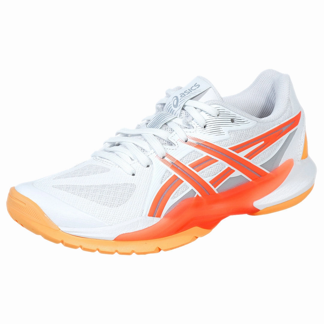 Asics Women's Powerbreak FF - White/Vivid Coral Badminton Shoes Under 500