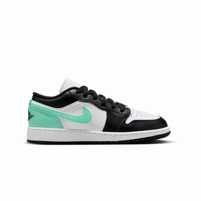 Kids Air Jordan 1 Low 'White Green Glow' Basketball Shoes Godspeed