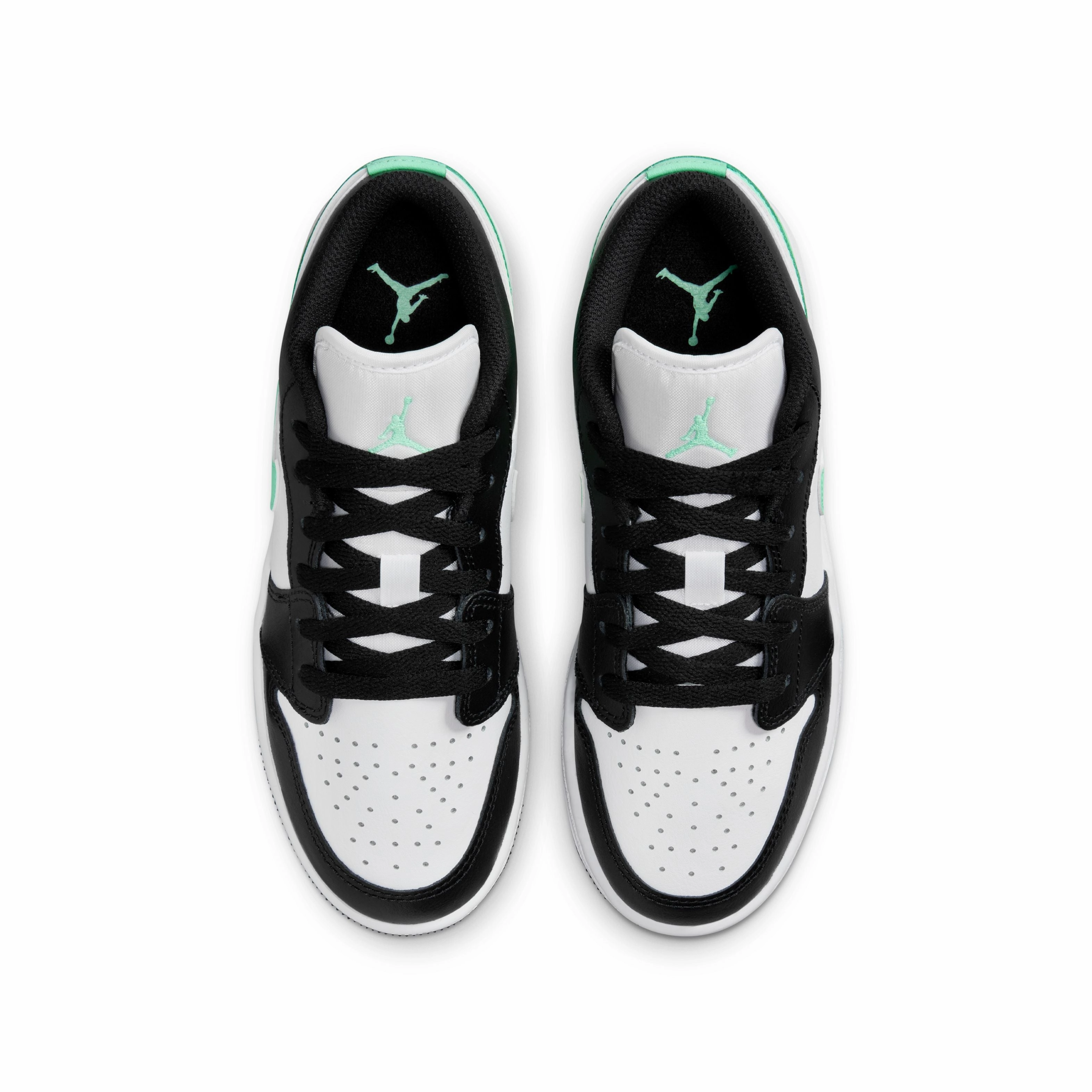 Basketball Shoes For Flat Feet Kids Air Jordan 1 Low 'White Green Glow'