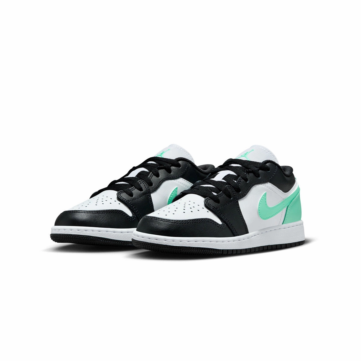 Kids Air Jordan 1 Low 'White Green Glow' Tracy Mcgrady Basketball Shoes