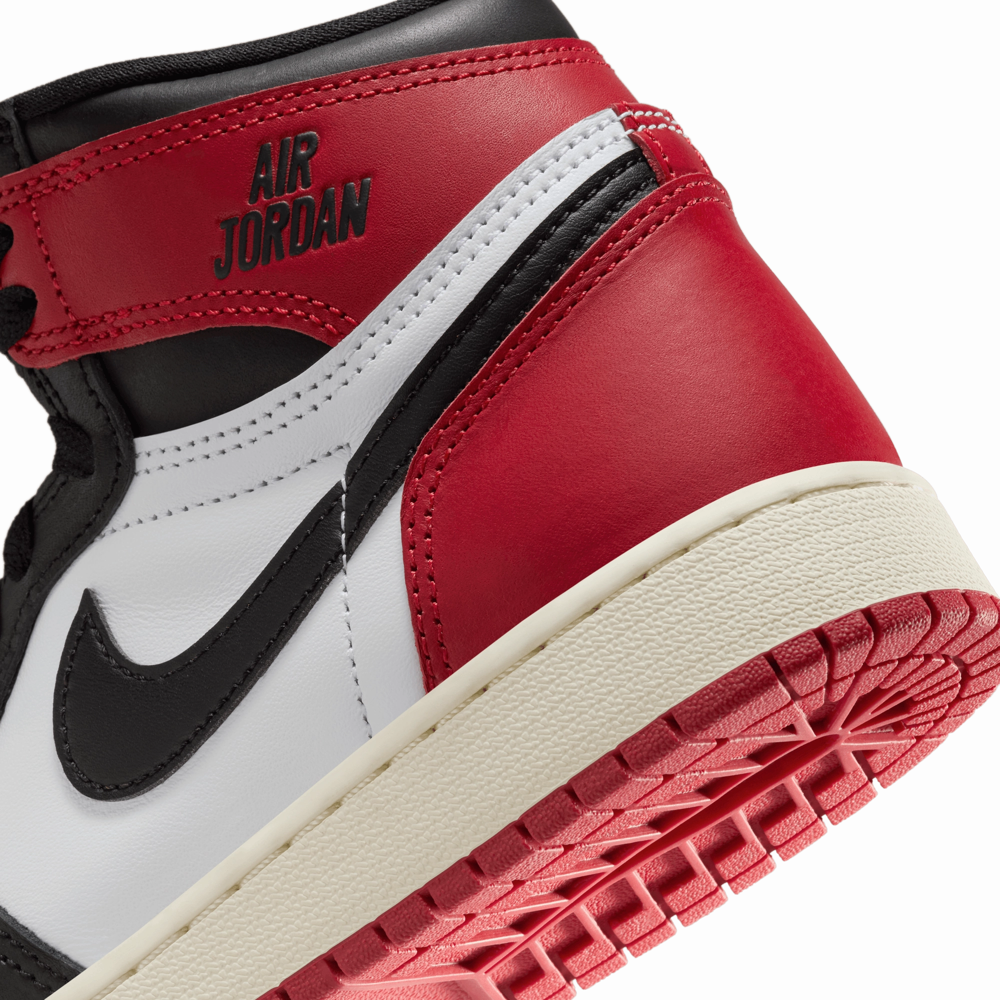 Kids Air Jordan 1 Retro High OG 'Black Toe Reimagined' Basketball Shoes Pro Bounce