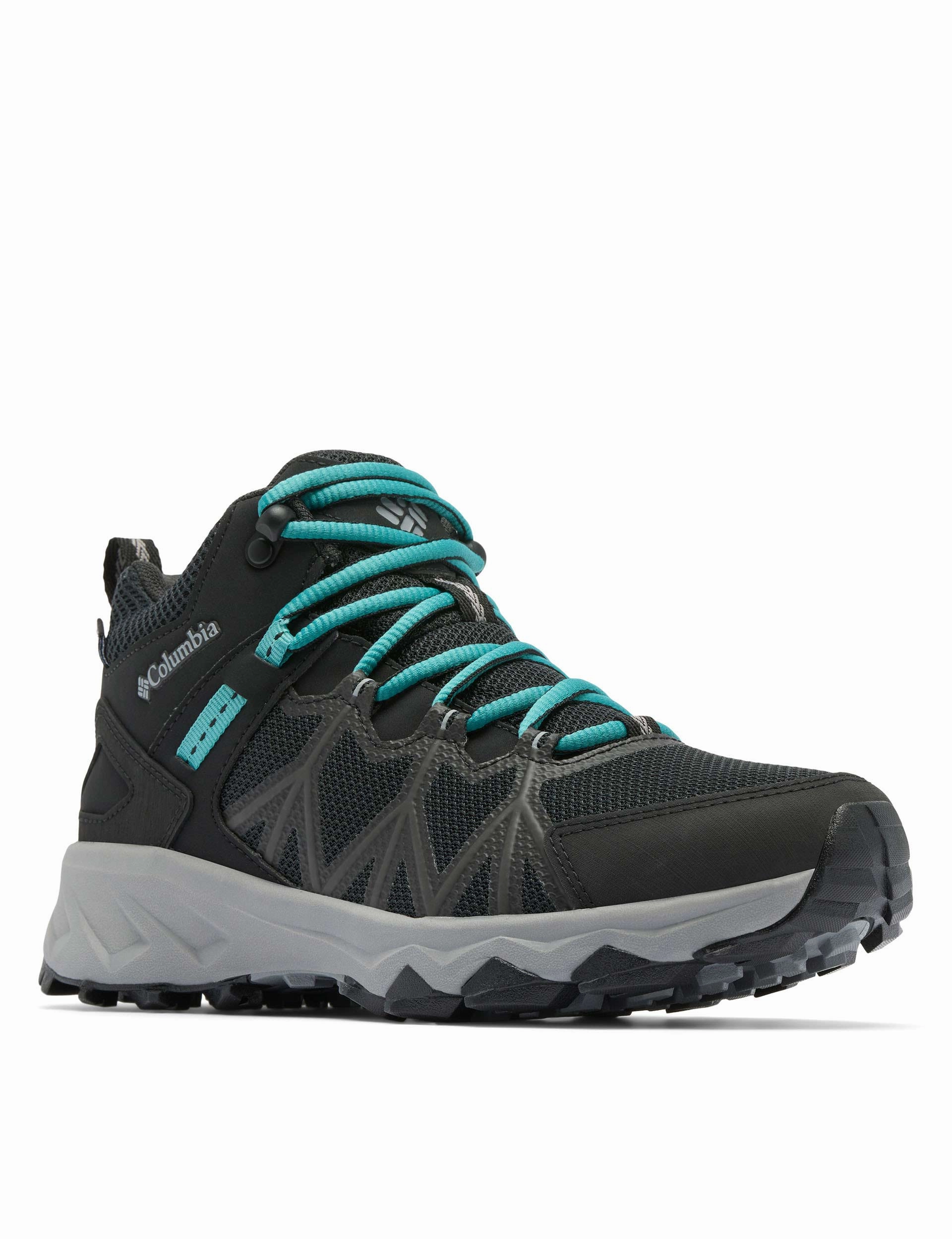 Athletic Hiking Shoes Peakfreak II Mid Outdry Hiking Shoe - Black/Teal