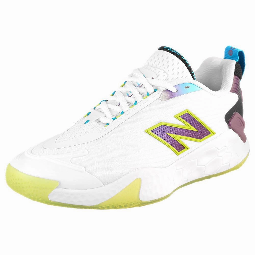 New Balance Women's Fresh Foam X CT-Rally - D Width - Unity of Sport - White/Purple Fade Adizero Cybersonic Tennis Shoes