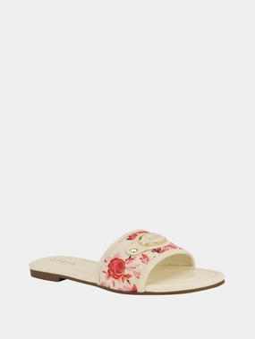Dr Marten Flower Sandals Lyndons Logo Slide Sandals
