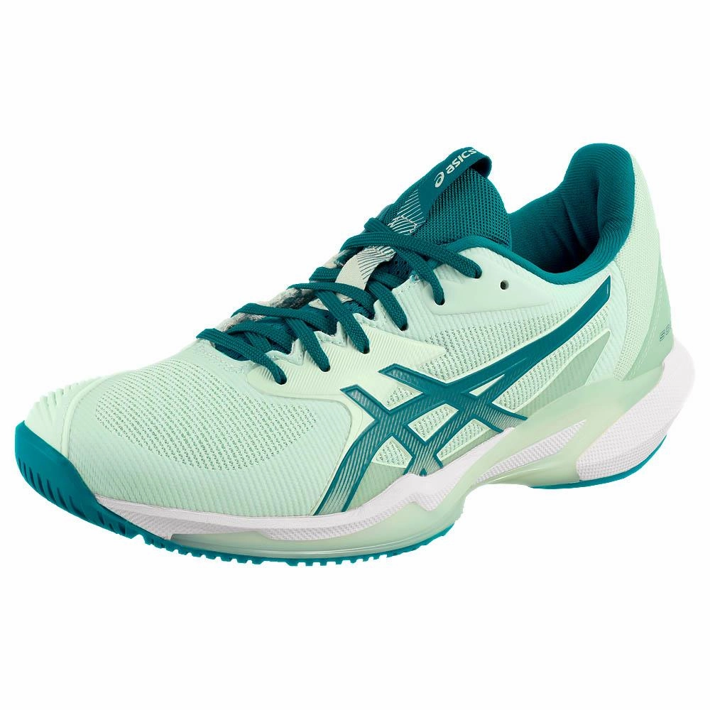 Asics Women's Solution Speed FF 3 - Soothing Sea/Teal Blue High Arch Tennis Shoe
