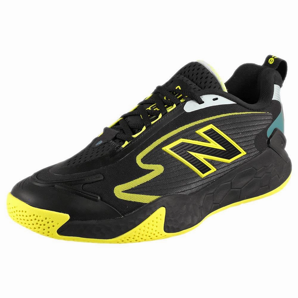 New Balance Men's Fresh Foam X CT-Rally - v1 - Black/Firefly Tennis Shoe Brands Logos